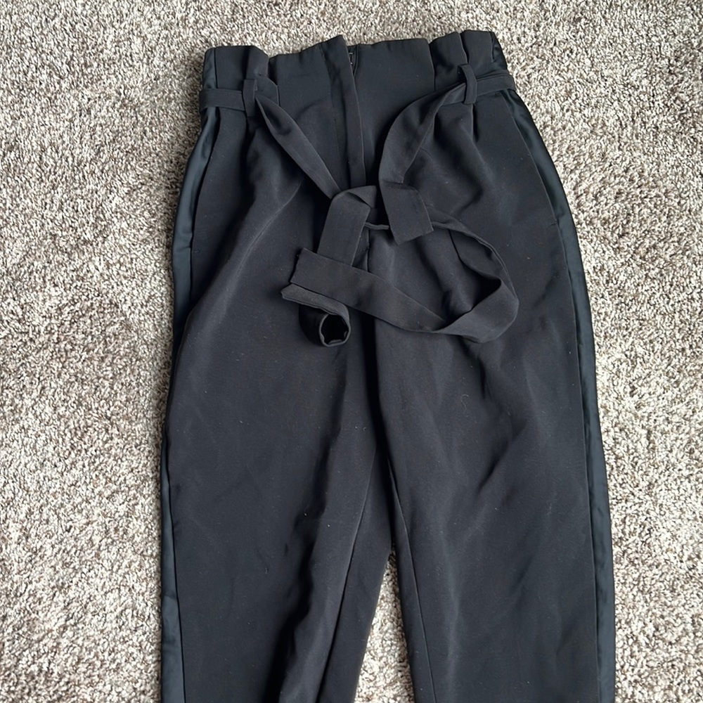 Dress pants with front tie